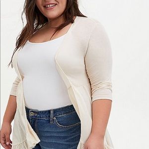 Torrid size 4x Cream Jersey slub Kim